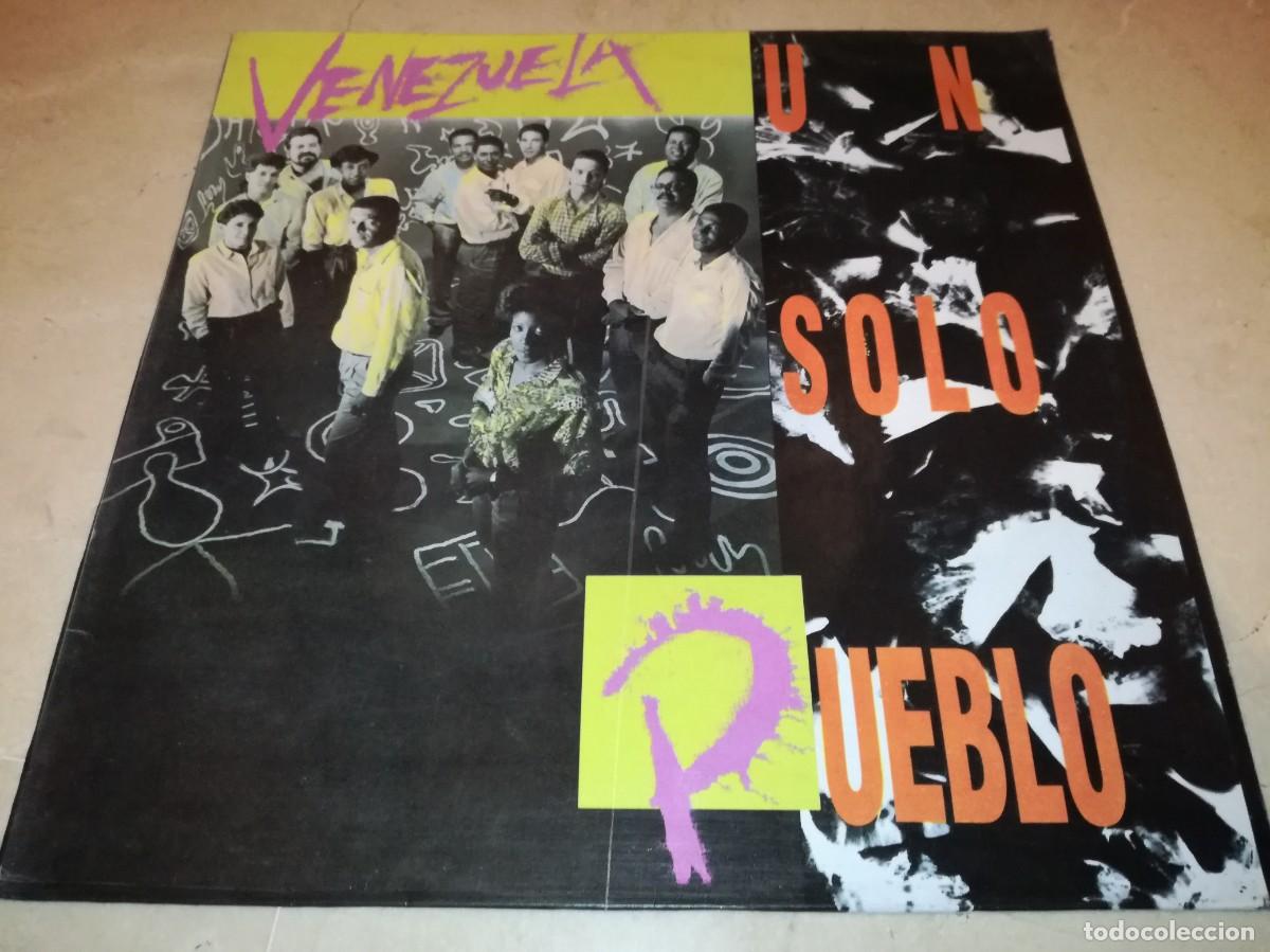 Disques de vinyle: VENEZUELA-UN SOLO PUEBLO-ORIGINAL ESPA&Ntilde;OL 1990