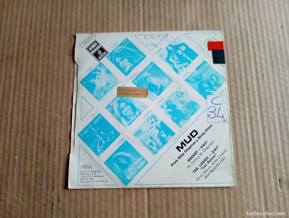 Discos de vinilo: MUD - ROCKET SINGLE 1974 EDICION ESPA&Ntilde;OLA - Foto 3