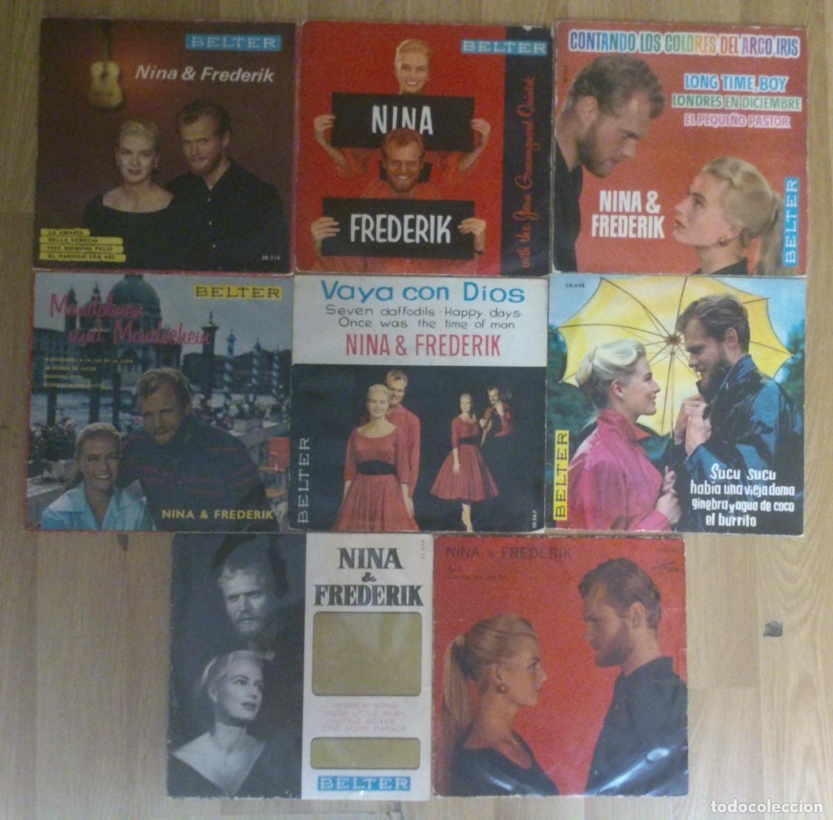 Discos de vinilo: LOTE DE 8 VINILOS NINA & FREDERIK - Foto 1