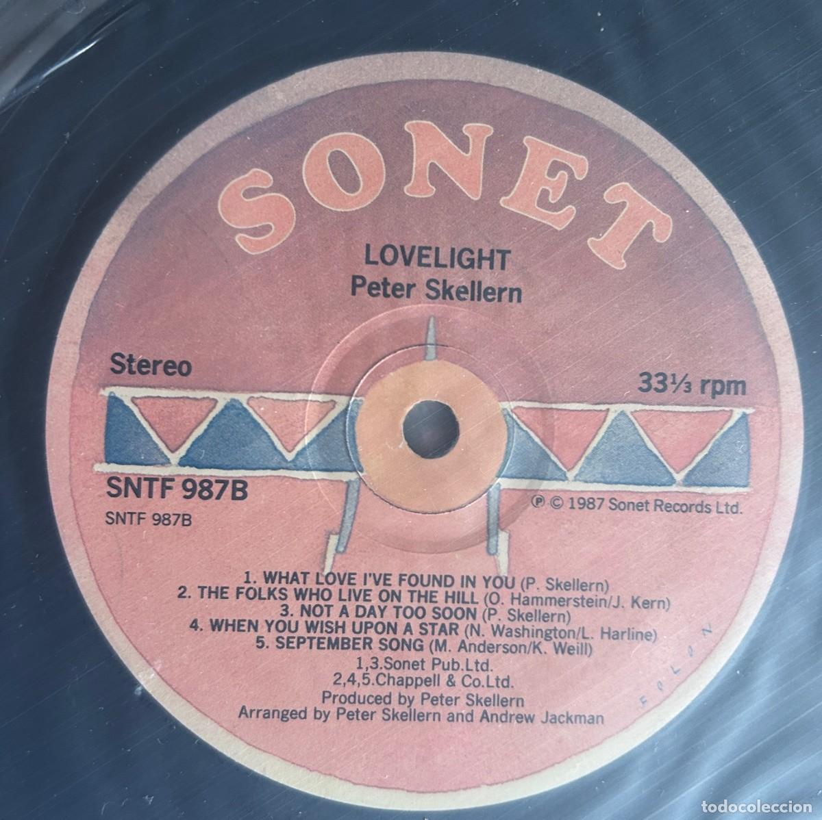 Discos de vinilo: Peter Skellern. Lovelight.VG+/VG+.1987.UK - Foto 2