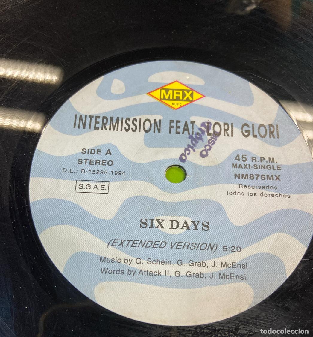 Discos de vinilo: INTERMISSION FEAT LORI GLORI. SIX DAYS - Foto 6