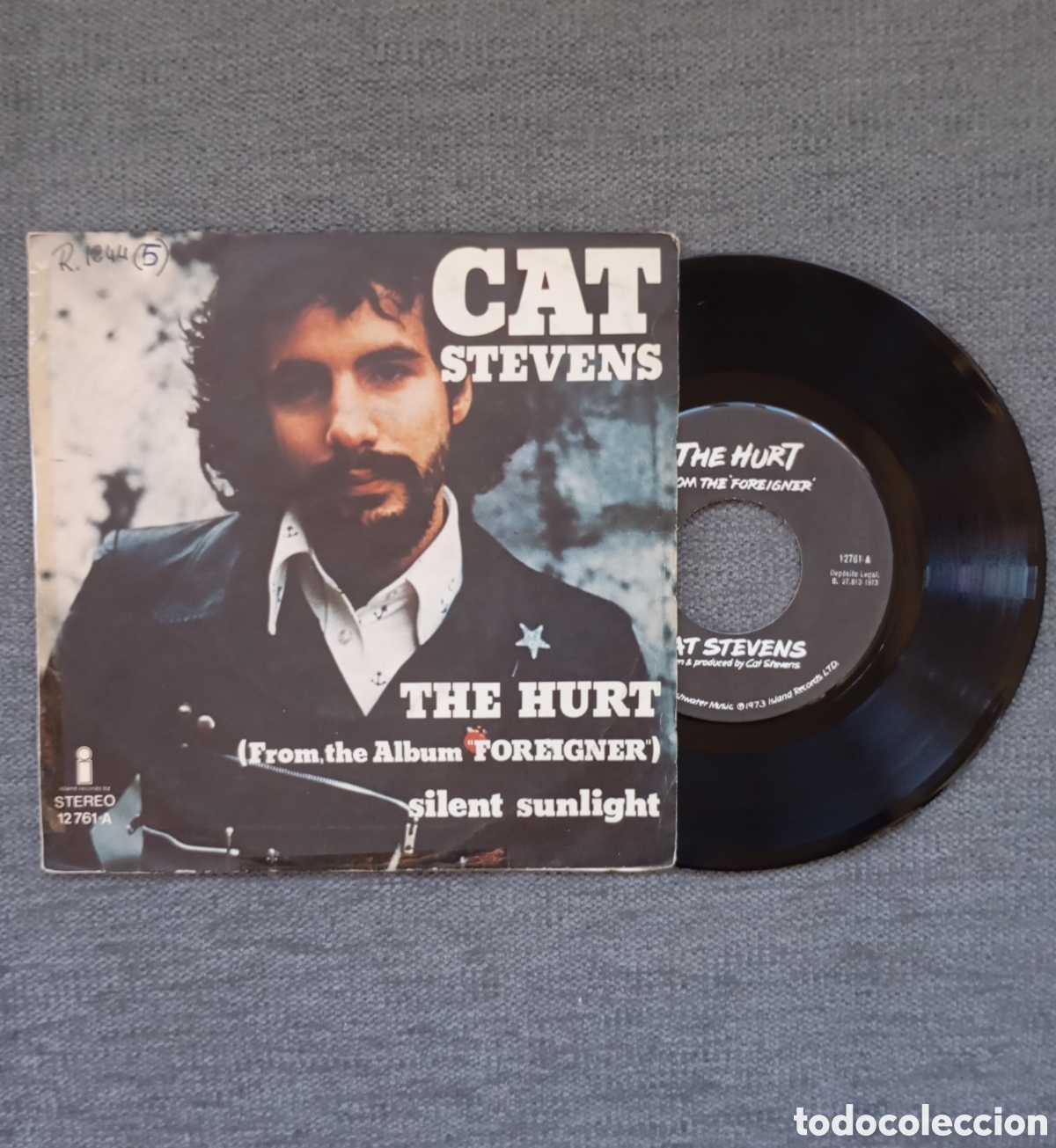 Discos de vinilo: Cat Stevens. The Hurt/ Silent Sunlight. Single 7&rdquo;, a&ntilde;o 1973. - Foto 1