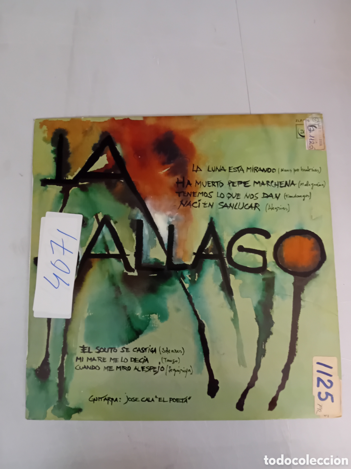 Dischi in vinile: LA SALLAGO. LA LUNA EST&Aacute; MIRANDO. 1977