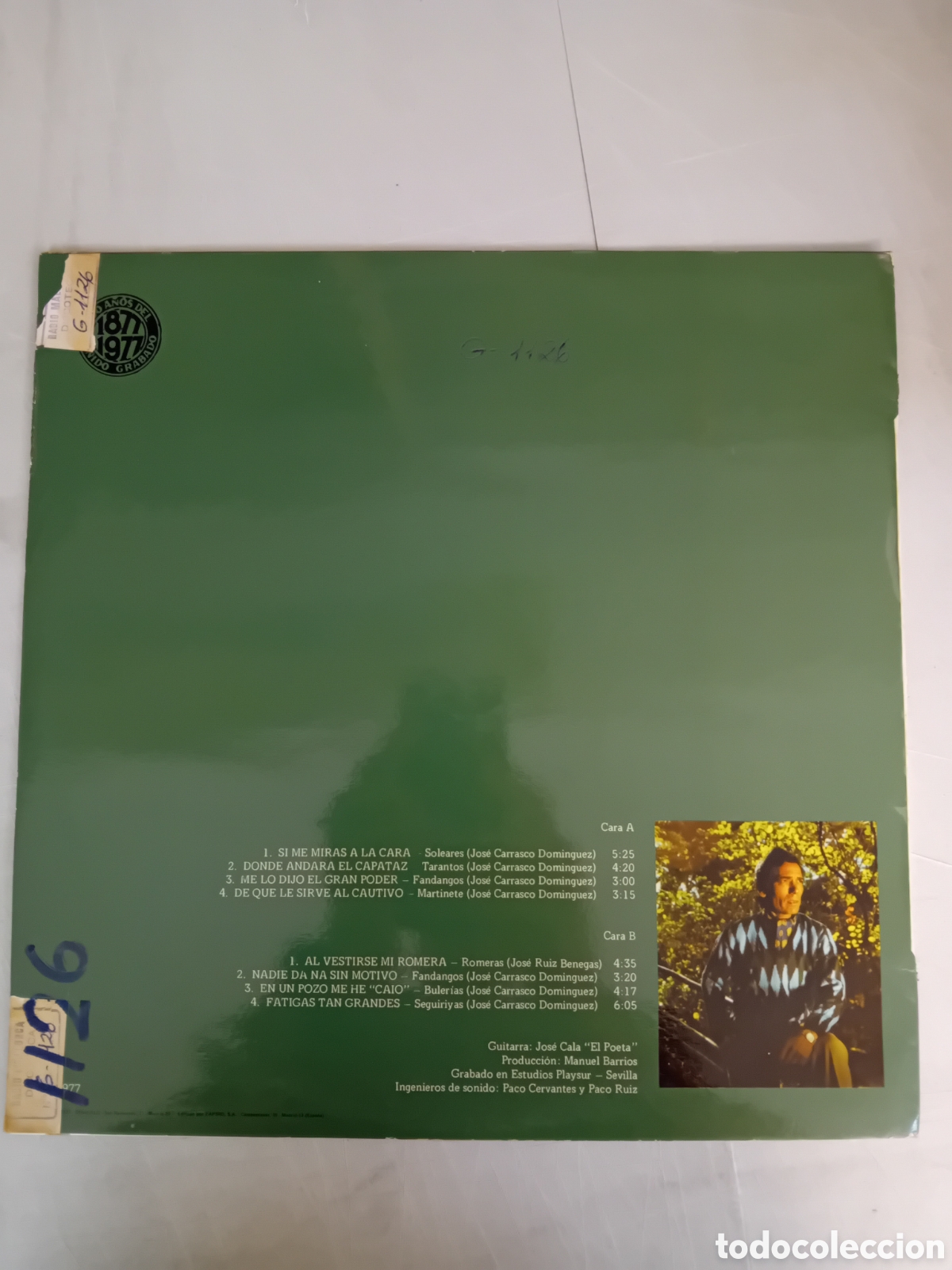 Discos de vinilo: ANTONIO N&Uacute;&Ntilde;EZ EL CHOCOLATE. 1977 - Foto 2