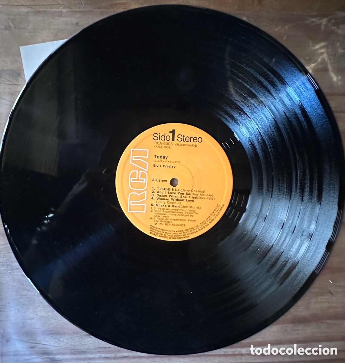 Discos de vinilo: Elvis Presley. Today. Jap&oacute;n, 1975 - Foto 4
