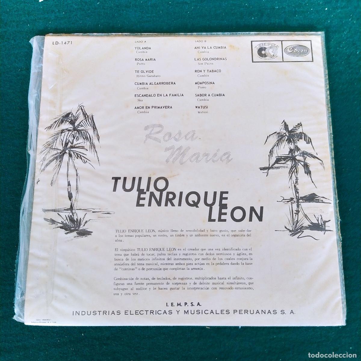 Discos de vinilo: JULIO ENRIQUE LEON ROSA MARIA - Foto 2