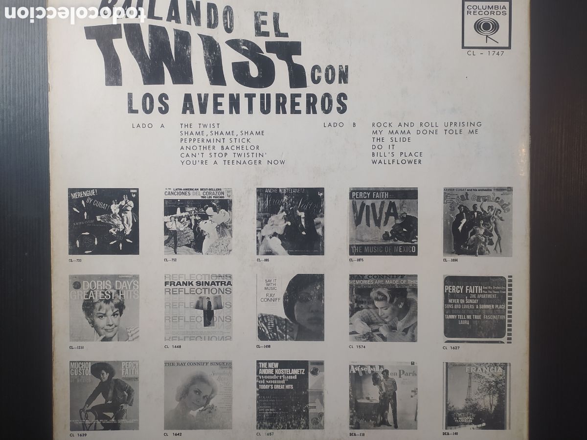 Discos de vinilo: Bailando el twist con los aventureros - Foto 2
