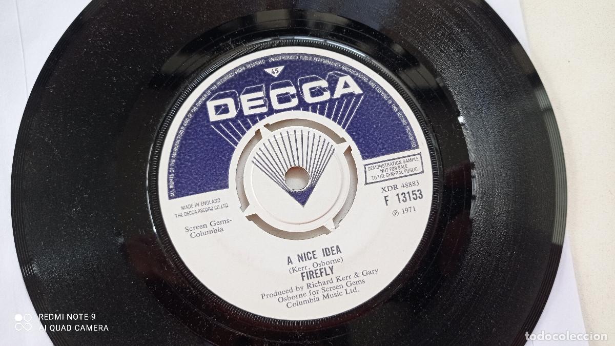Discos de vinilo: FIREFLY - Home / A Nice Idea - SINGLE UK DEMO DECCA 1971 // SOFT POP - Foto 1