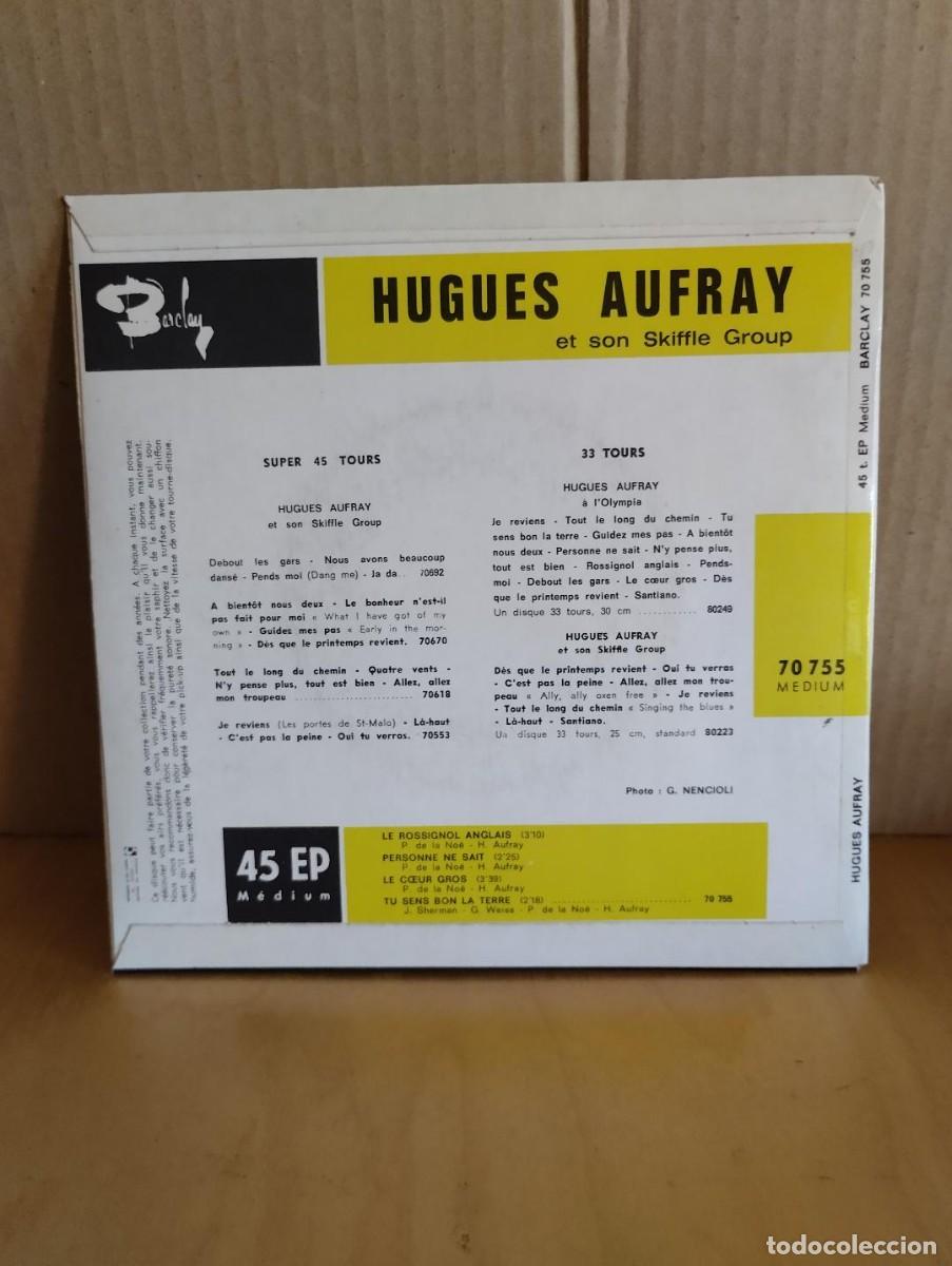 Discos de vinilo: HUGUES AUFRAY ---- LE ROSSIGNOL ANGLAIS +3 - Foto 2