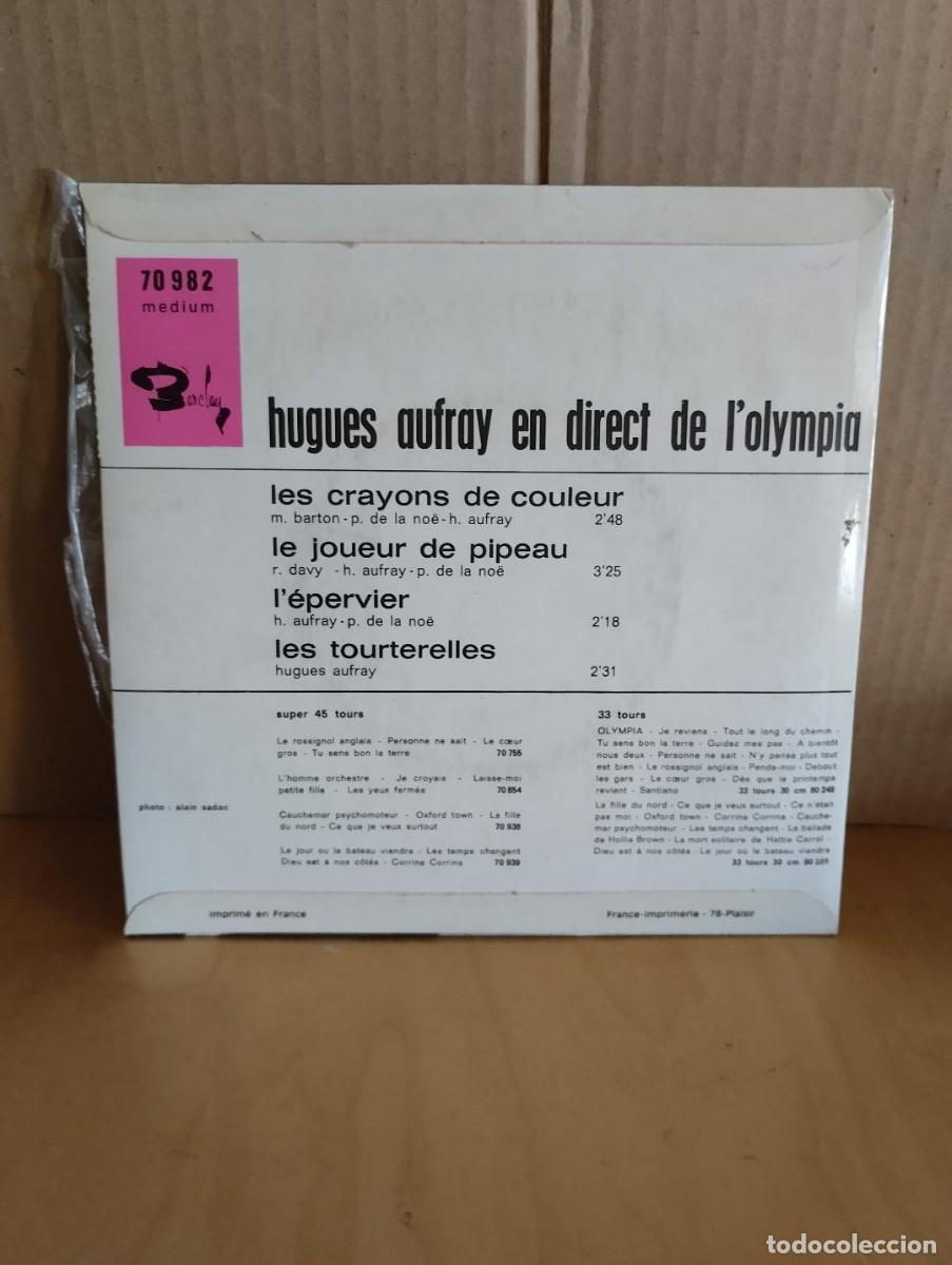 Discos de vinilo: HUGUES AUFRAY ---- EN DIRECT DE L&acute;OLYMPIA - Foto 2