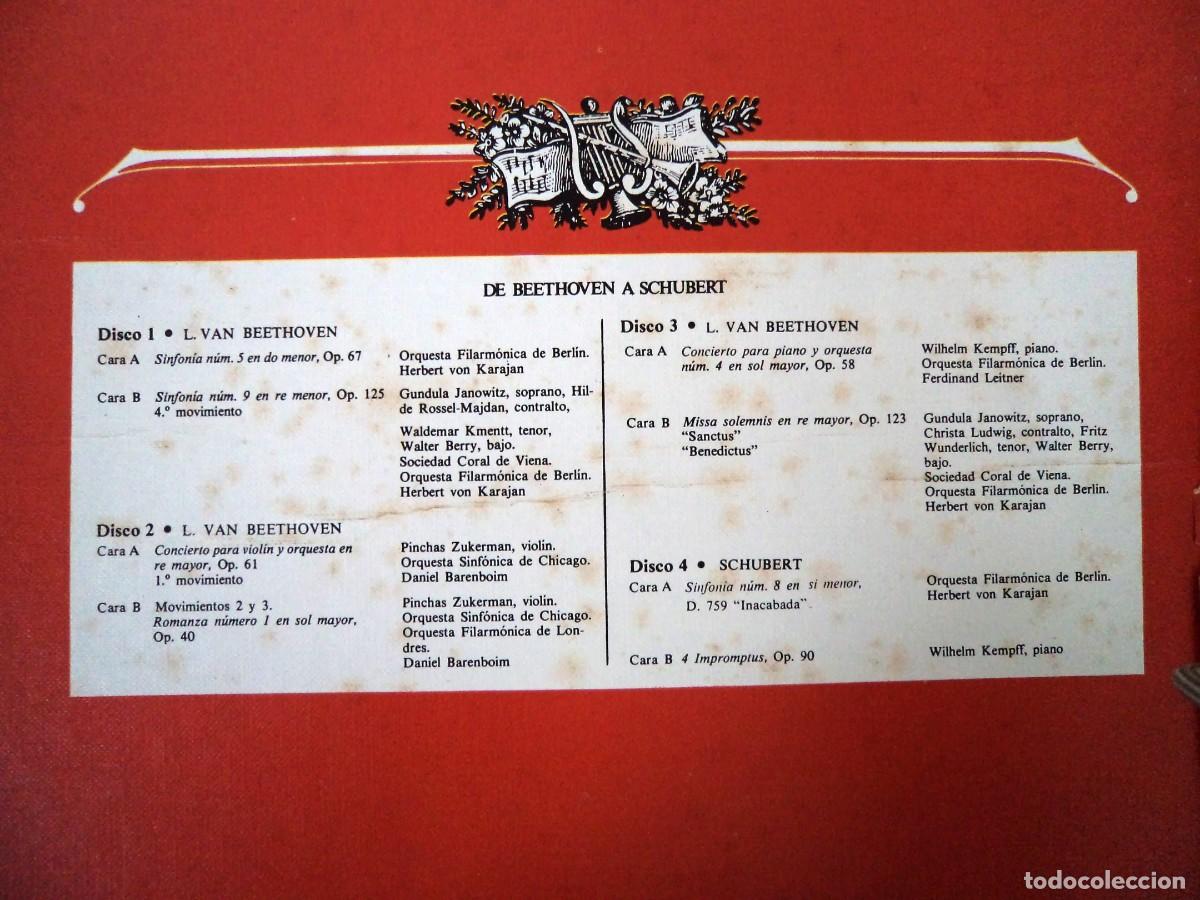 Discos de vinilo: 4 Discos de vinilo de Beethoven y Schubert - Foto 2