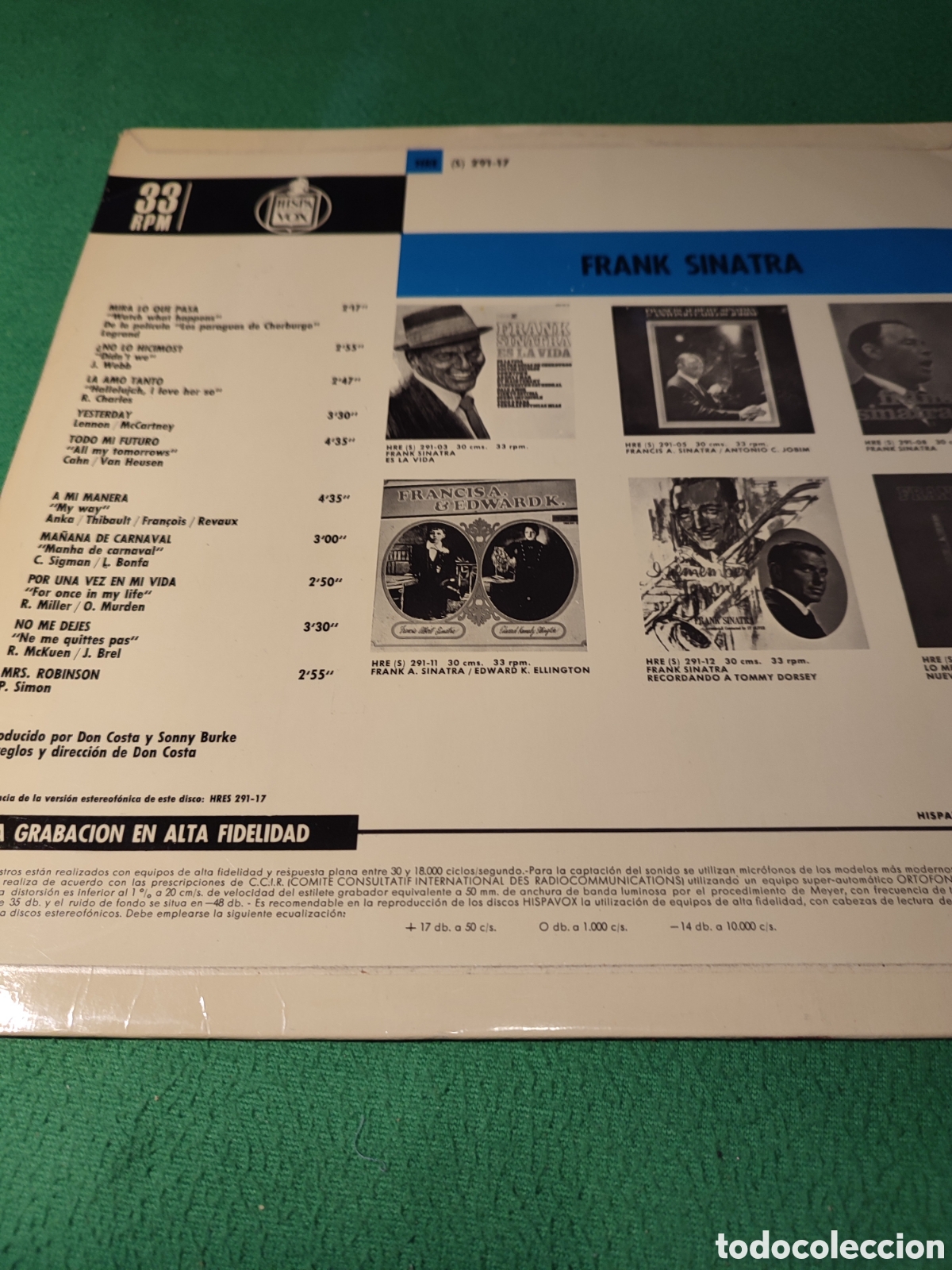 Discos de vinilo: Frank Sinatra - A mi manera Vinilo Lp - Foto 2