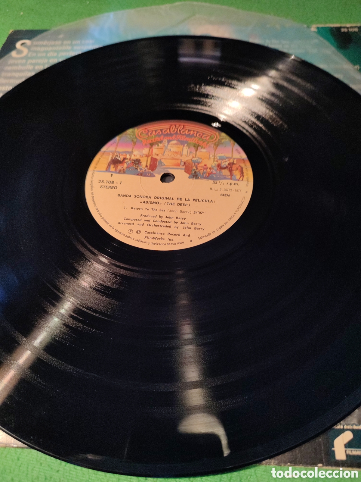 Discos de vinilo: John Barry - Abismo ( The Deep) - Foto 3