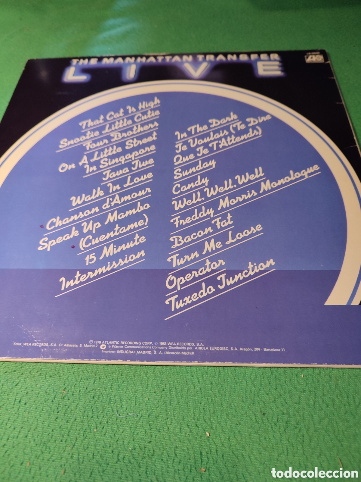 Discos de vinilo: The Manhattan Transfer - Live Vinilo Lp - Foto 2