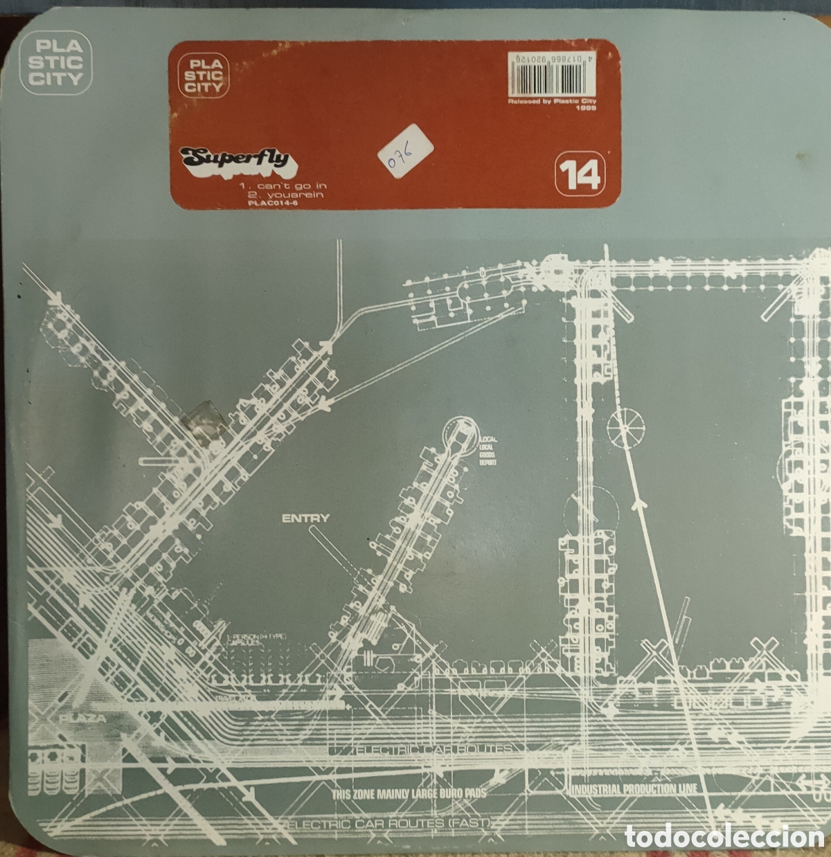 Discos de vinilo: Superfly &ndash; Cant Go In ..1995 original Germany disco 12&rdquo; vinilo - Foto 1