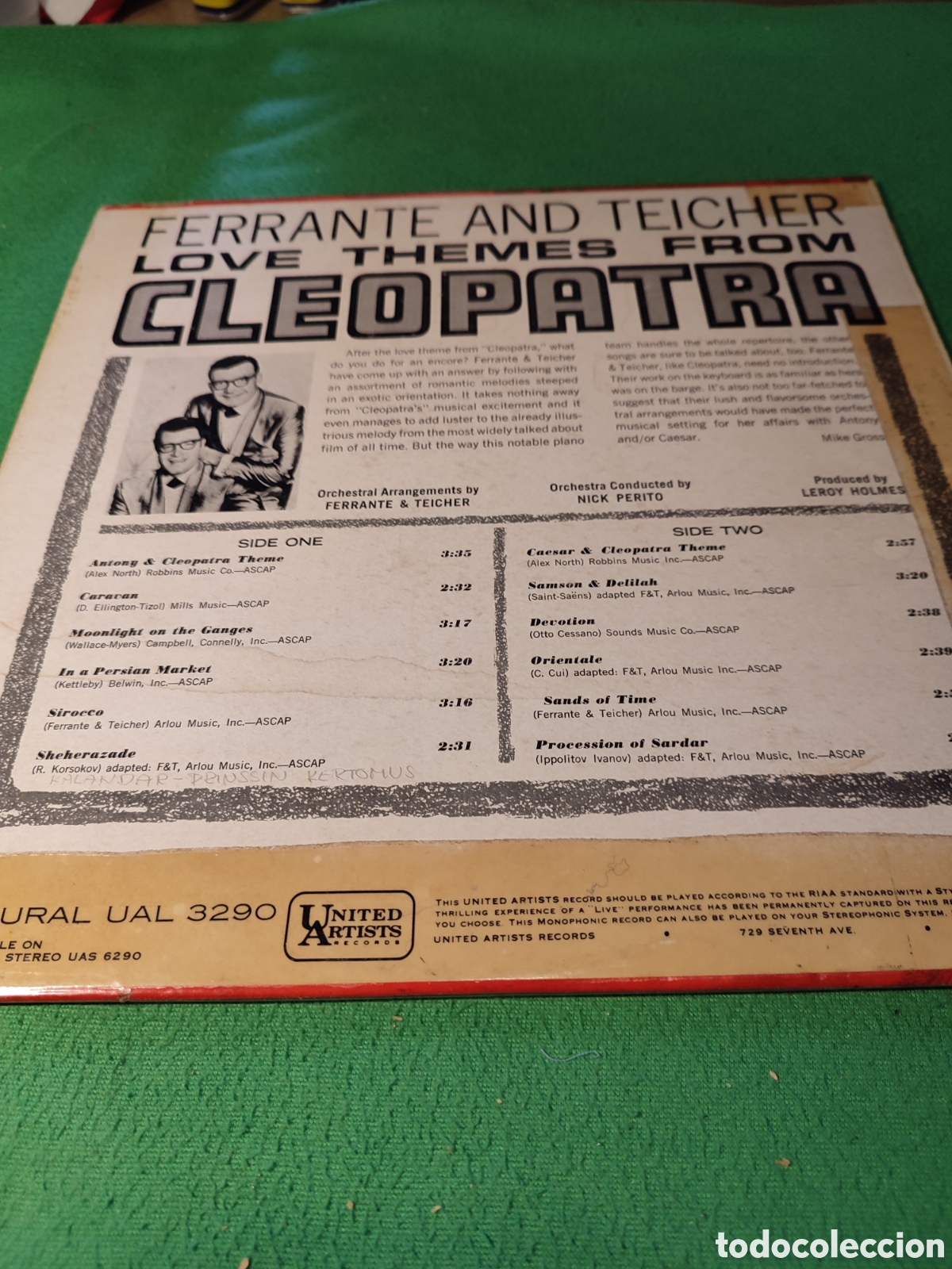 Discos de vinilo: Ferrante and Teicher - Love theme Cleopatra - Foto 2
