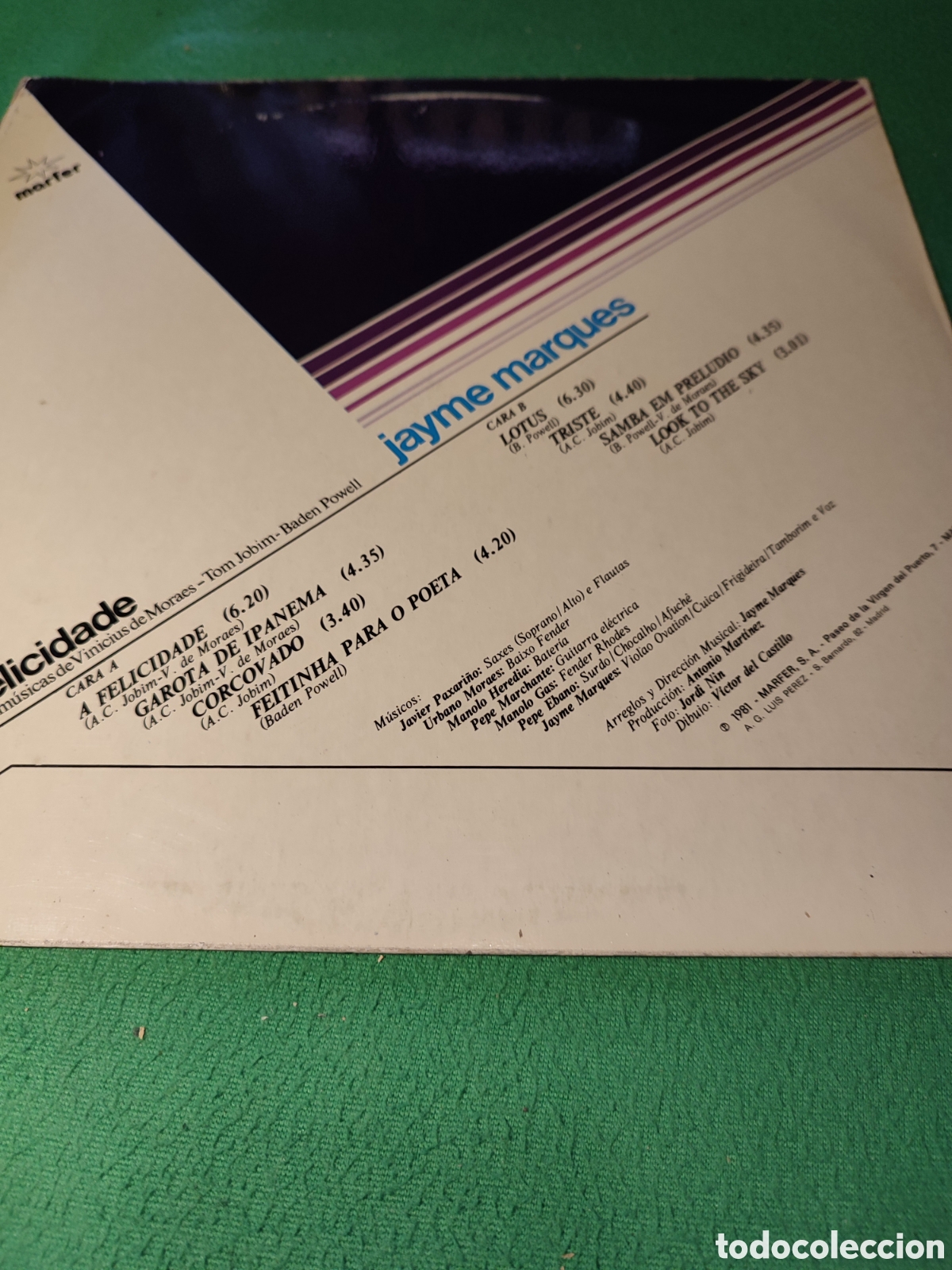 Discos de vinilo: Jayme Marques - A felicidade Vinilo Lp - Foto 2