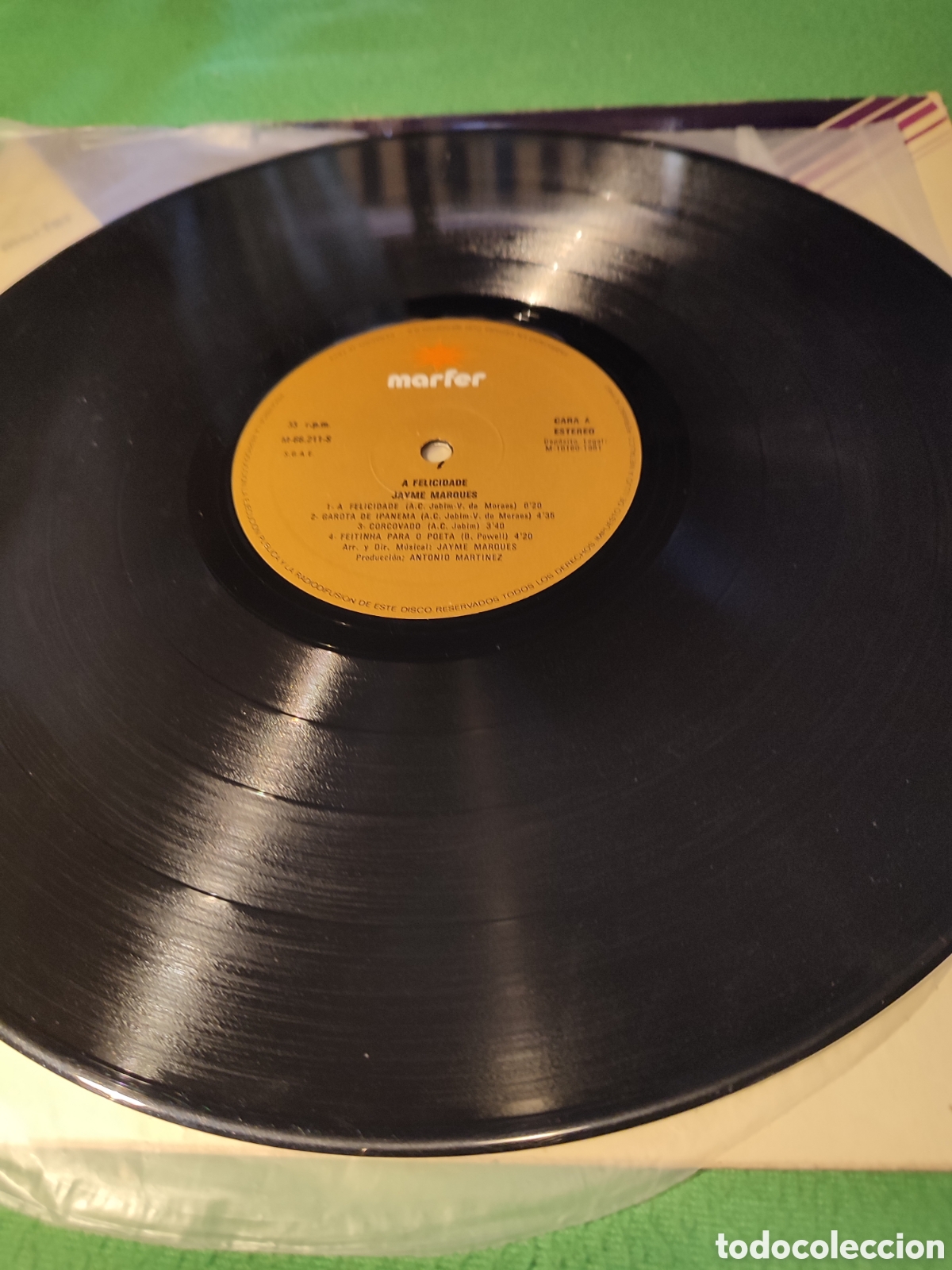 Discos de vinilo: Jayme Marques - A felicidade Vinilo Lp - Foto 3
