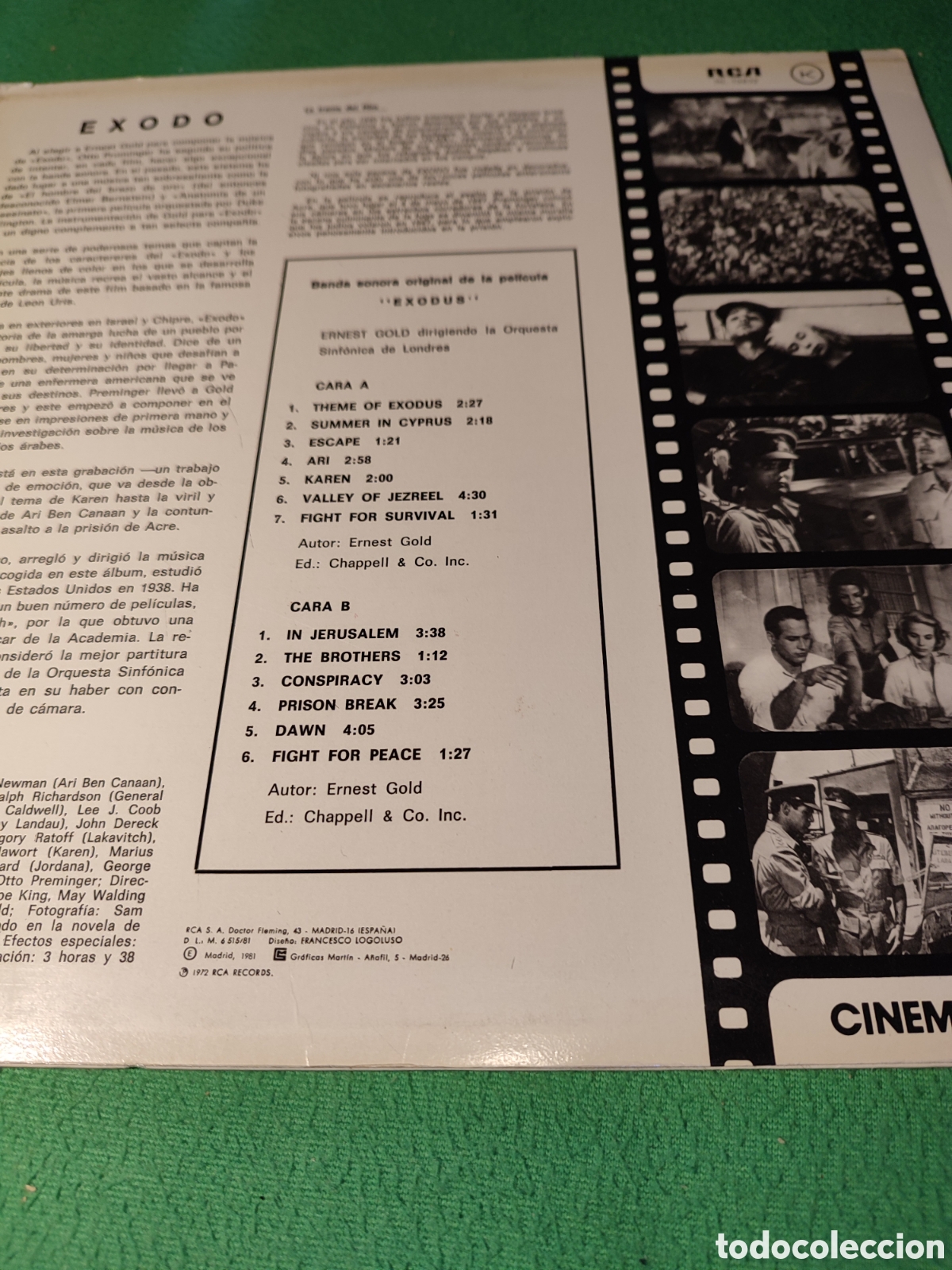 Discos de vinilo: Ernest Gold - BSO Exodo Vinilo Lp - Foto 2