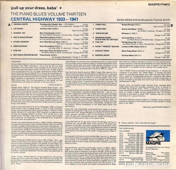 Discos de vinilo: Pull Up Your Dress, Babe - Central Highway 1933-1941 - Foto 2