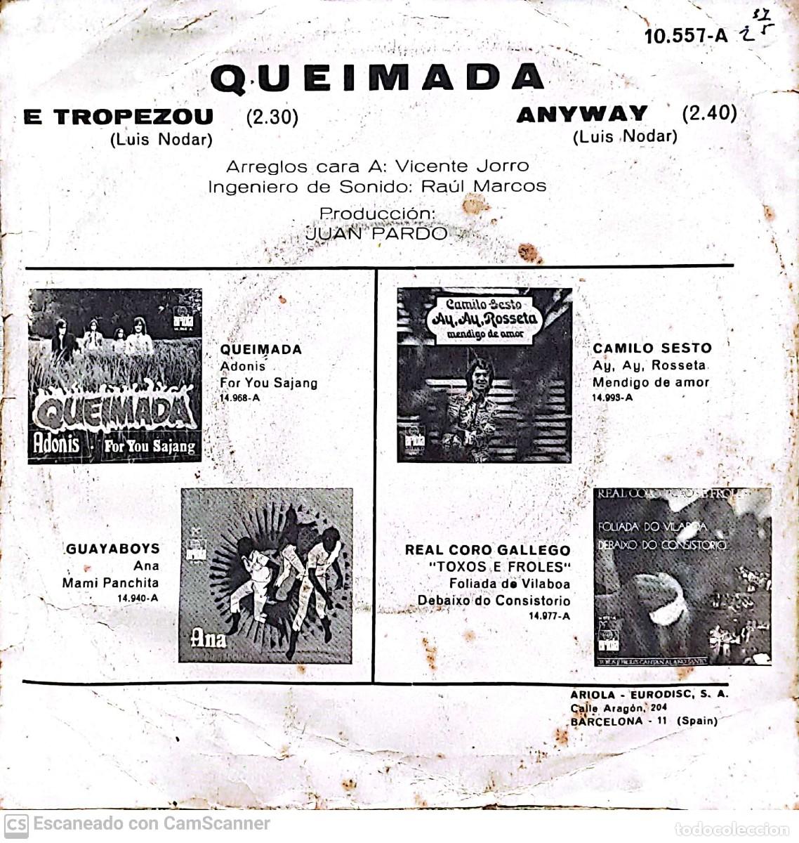 Discos de vinilo: Queimada &lrm;&ndash; E Tropezou / Anyway - Foto 2