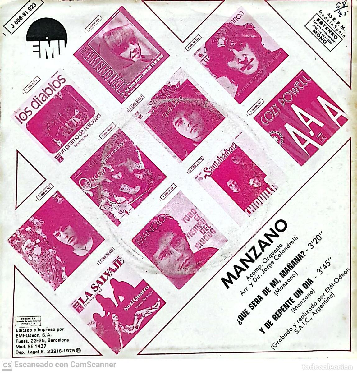 Discos de vinilo: Cris Manzano &lrm;&ndash; &iquest;Qu&eacute; Ser&aacute; De Mi, Ma&ntilde;ana? - Foto 2