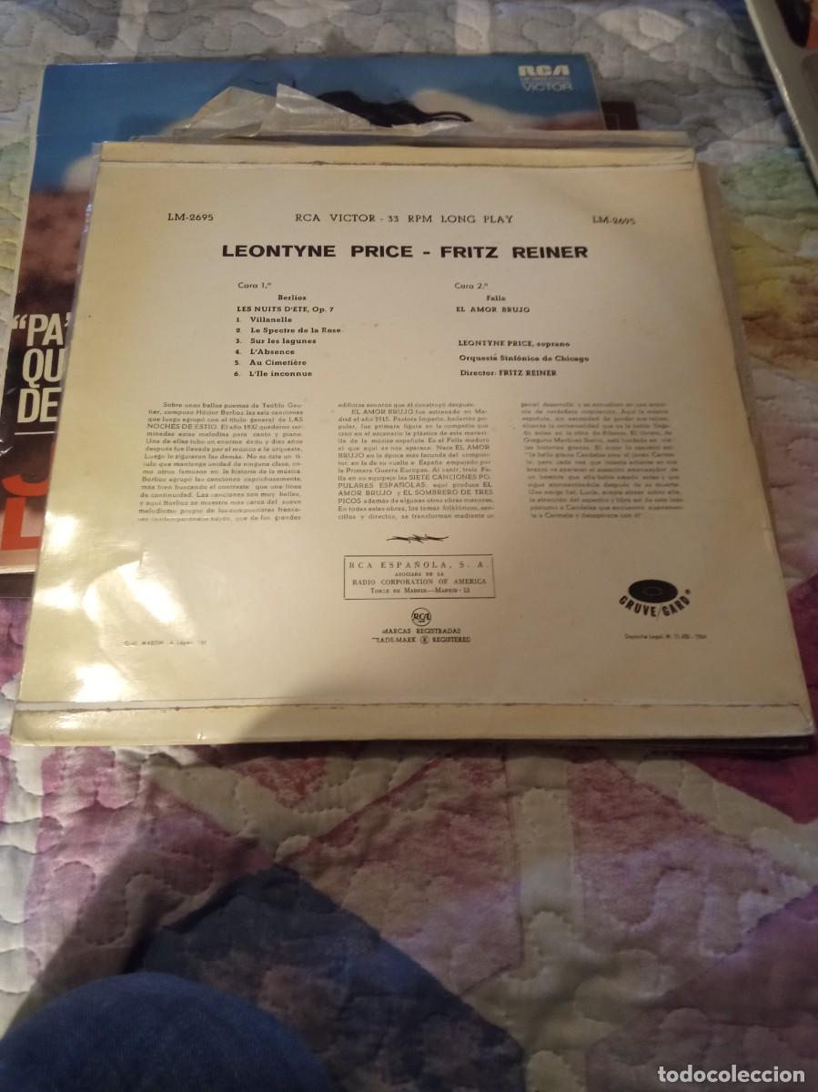Discos de vinilo: Leontyne Price. Falla -Berlioz - Foto 2