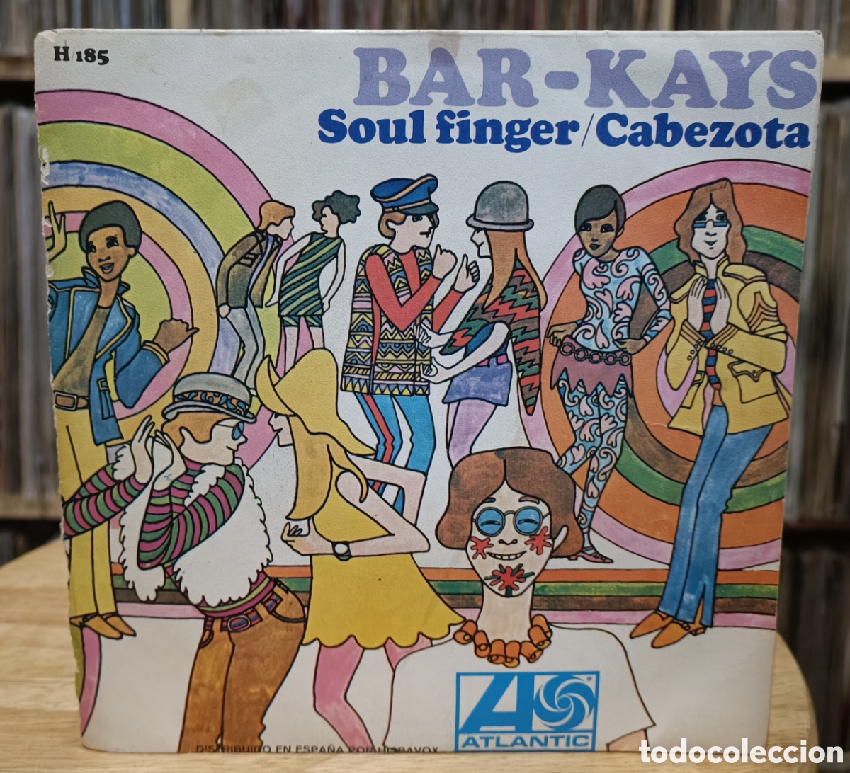 Discos de vinilo: BAR-KAYS -SOULFINGER -SINGLE CON PORTADA UNICA ESPA&Ntilde;OLA 1967 SOUL FUNK
