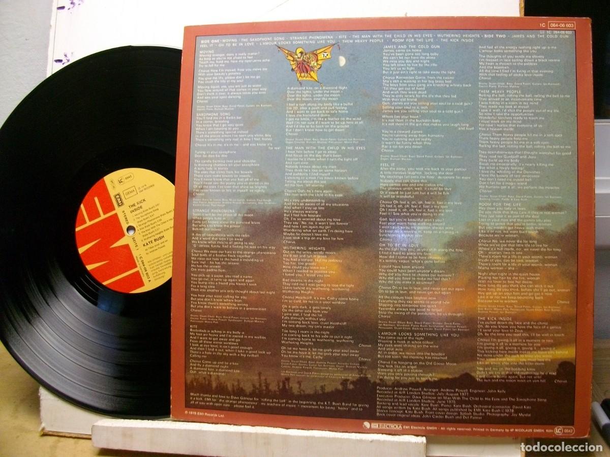Discos de vinilo: KATE BUSH THE KICK INSIDE LP 1978 GERMANY - Foto 2