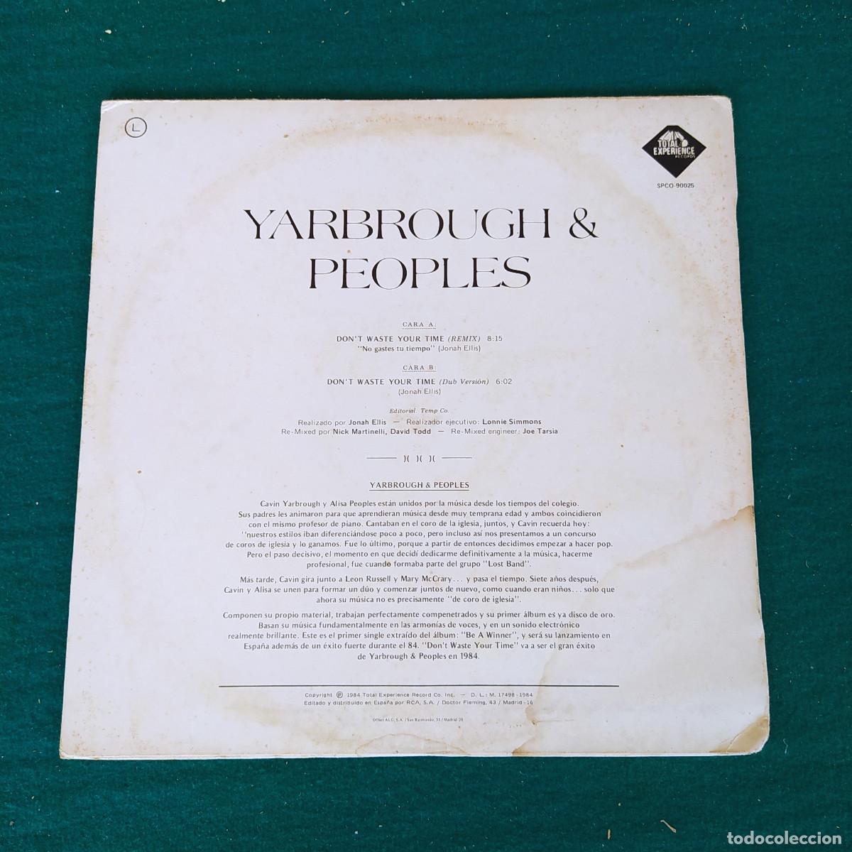 Discos de vinilo: Yarbrough & Peoples &ndash; Dont Waste Your Time - Foto 2