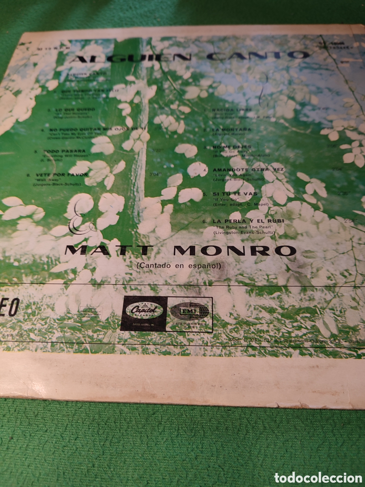 Discos de vinilo: Matt Monro - Alguien cant&oacute; Vinilo Lp - Foto 2