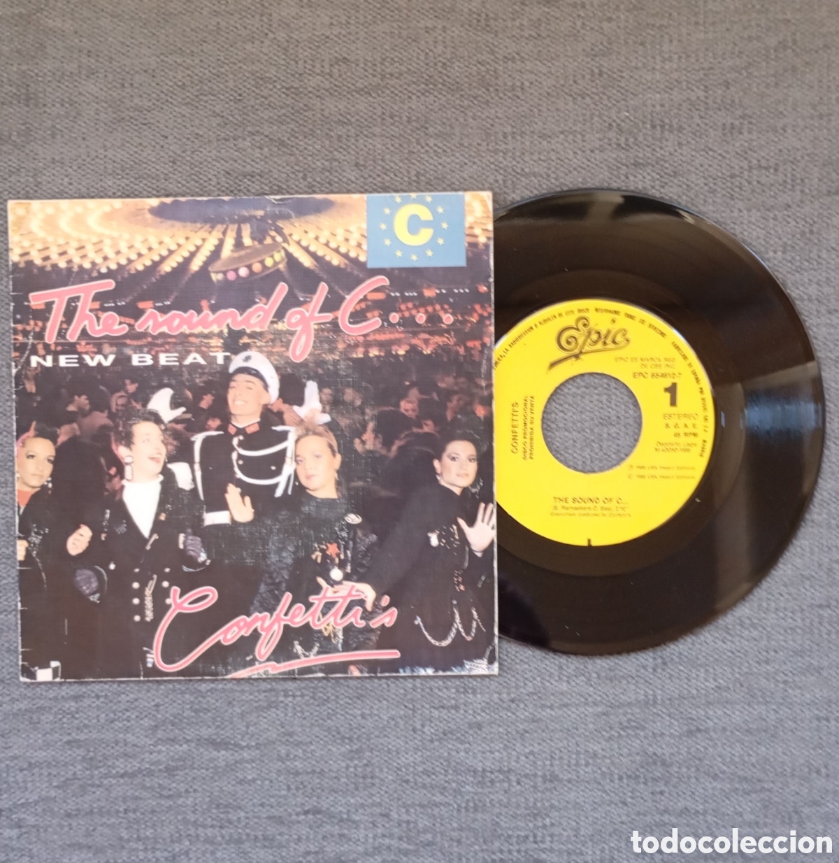 Discos de vinil: Confetti's. The Sound Of C....Single 7&rdquo; PROMO, a una sola cara, a&ntilde;o 1989.