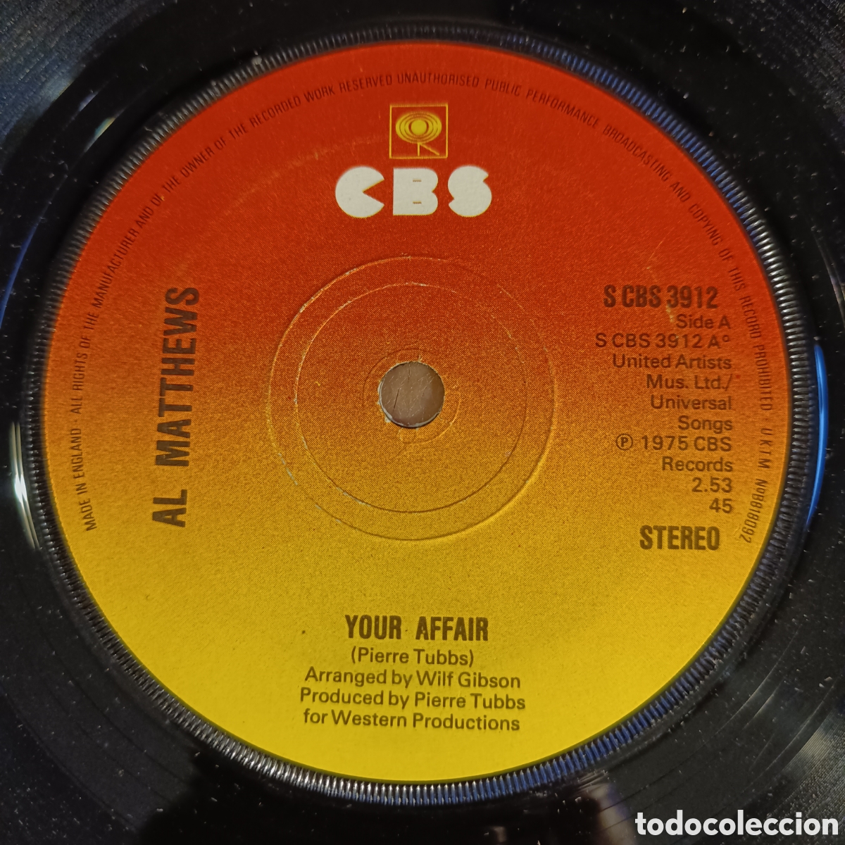 Discos de vinilo: Al Matthews &ndash; Your Affair - Foto 1