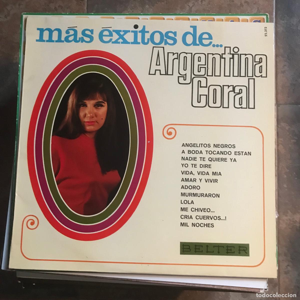 Disques de vinyle: ARGENTINA CORAL - M&Aacute;S &Eacute;XITOS DE... ARGENTINA CORAL - LP BELTER 1969