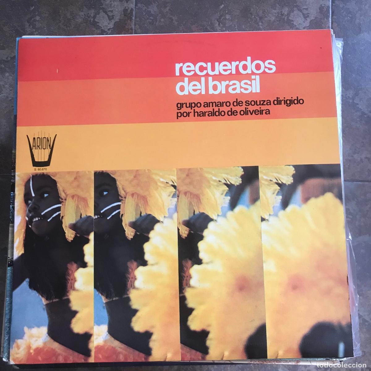 Disques de vinyle: GRUPO AMARO DE SOUZA - RECUERDOS DEL BRASIL (1975) - LP HISPAVOX 1982