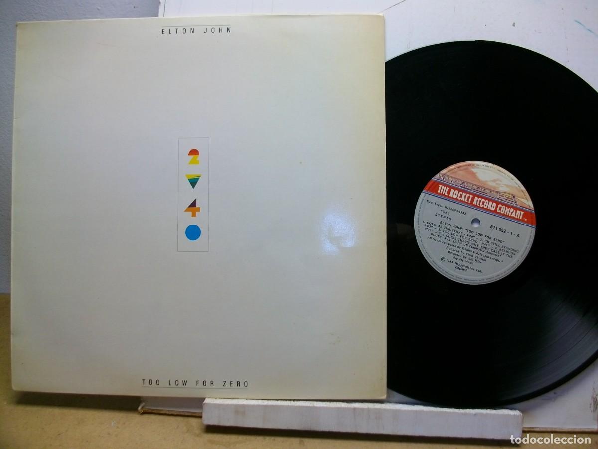 Discos de vinilo: Elton John - Too Low For Zero LP - Foto 1