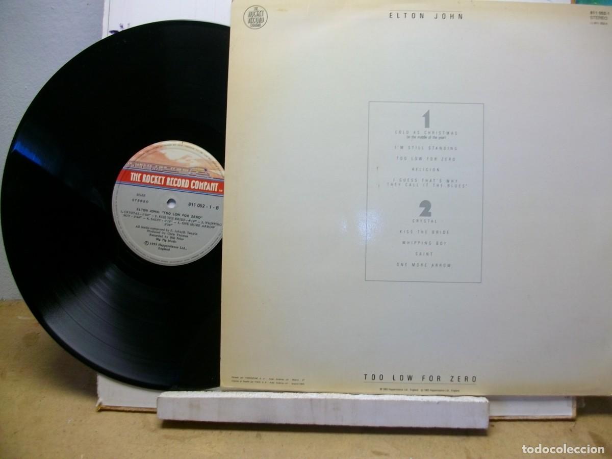 Discos de vinilo: Elton John - Too Low For Zero LP - Foto 2