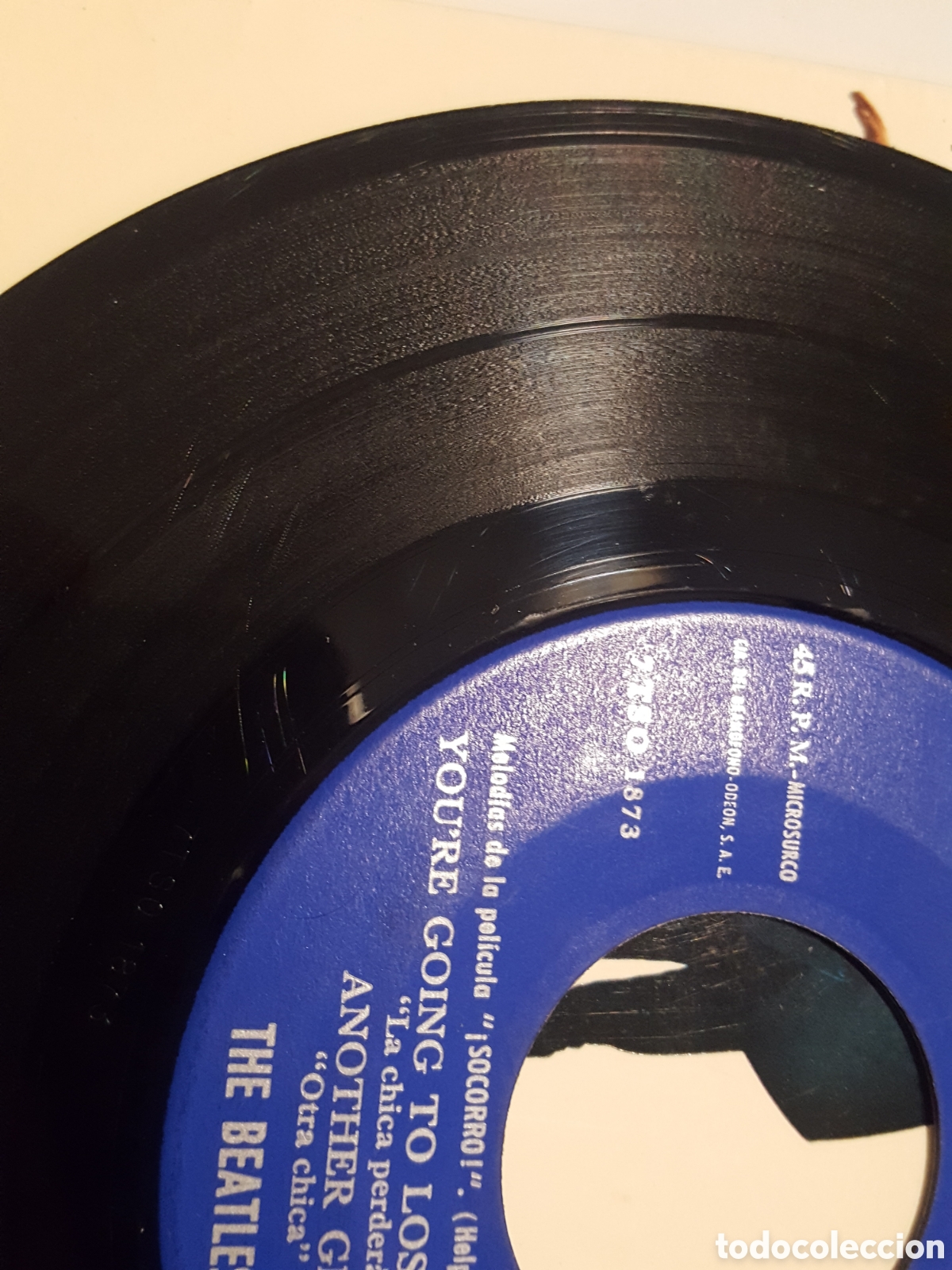 Discos de vinilo: E.P. - Single - The Beatles &ndash; Help! = &iexcl;Socorro! - Odeon &ndash; DSOE 16.675 - Spain - Foto 8