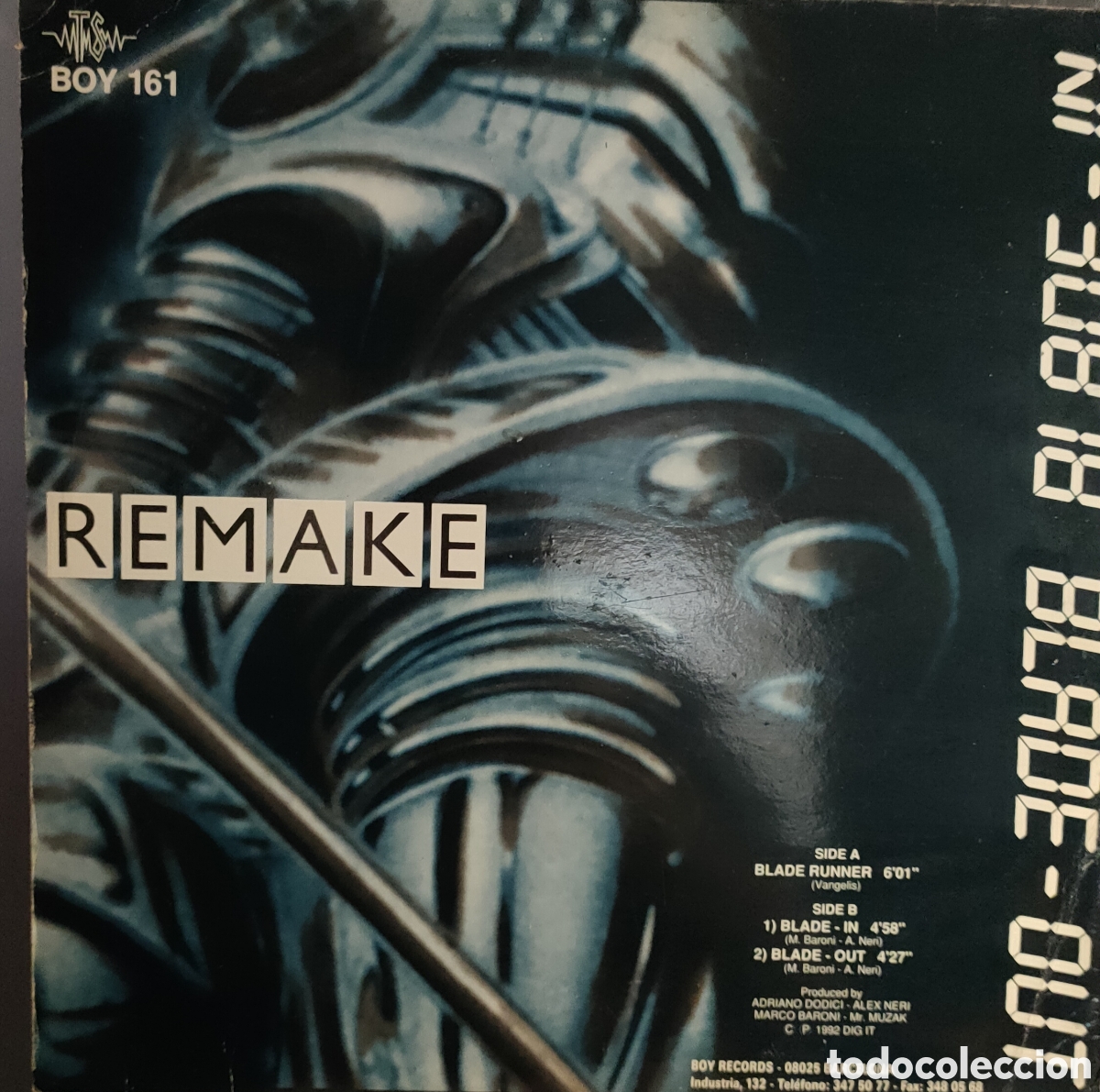 Discos de vinilo: Remake &ndash; Bladerunner . 1992 original Spain disco 12&rdquo; vinilo - Foto 2