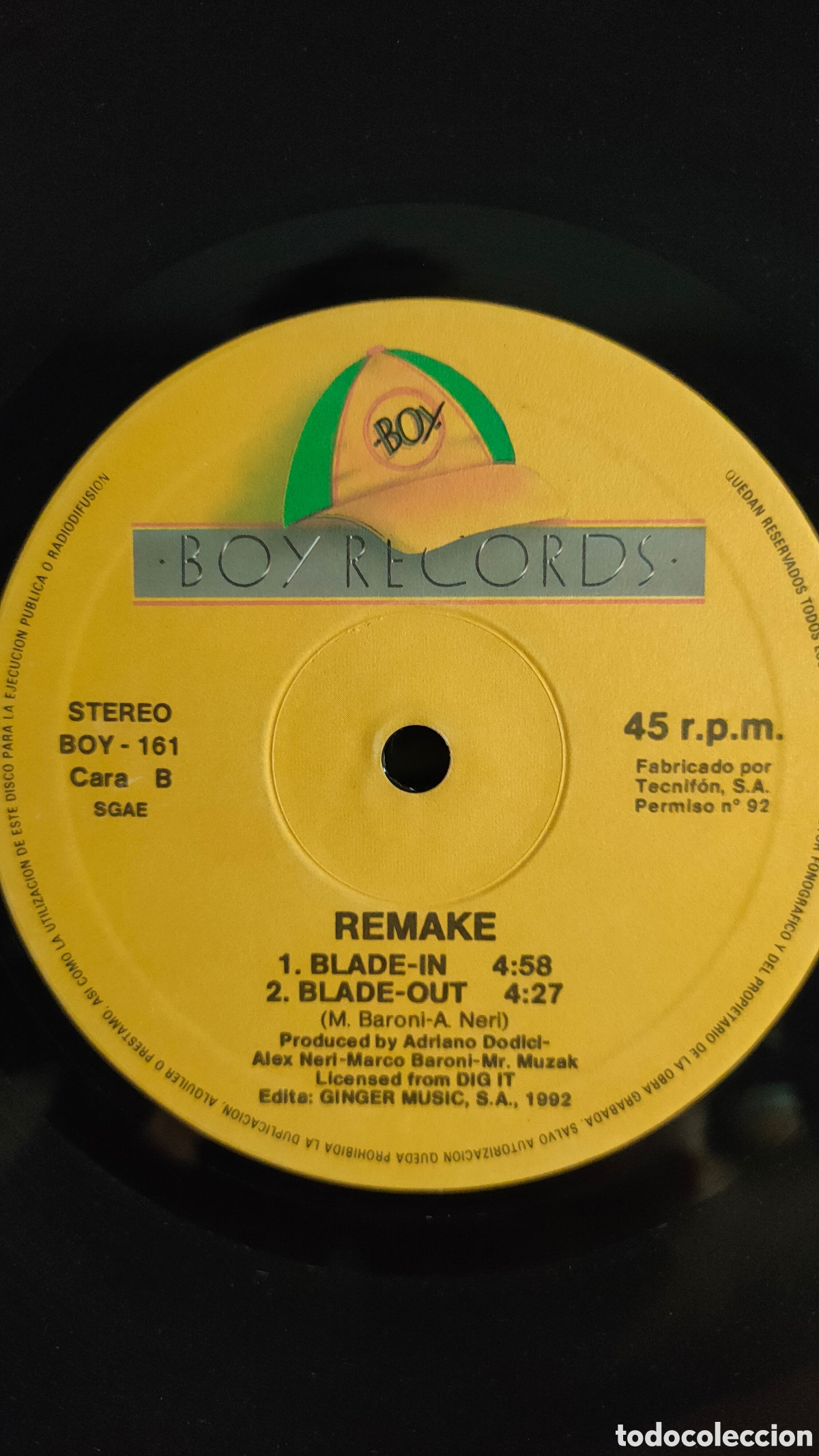 Discos de vinilo: Remake &ndash; Bladerunner . 1992 original Spain disco 12&rdquo; vinilo - Foto 4