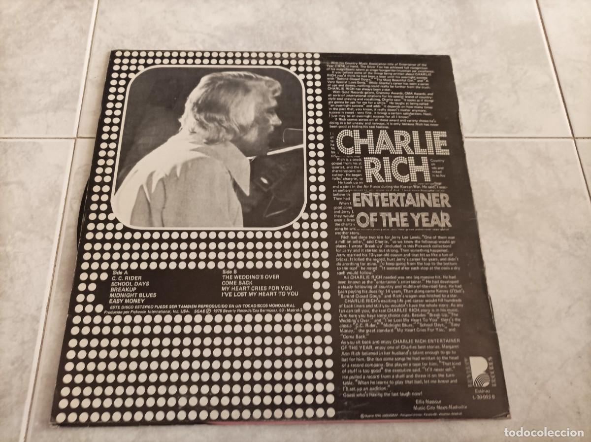 Discos de vinilo: Charlie Rich lp Espa&ntilde;a 1976 - Foto 2