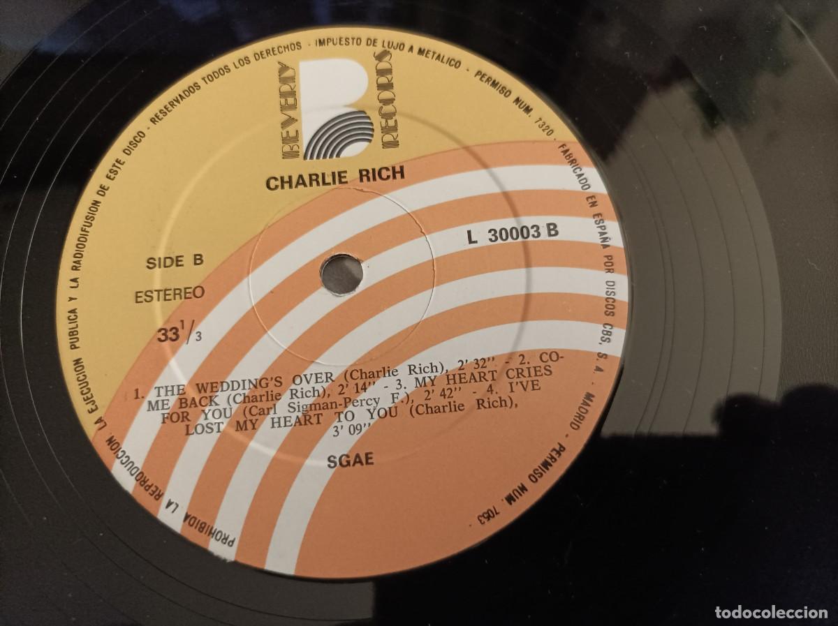 Discos de vinilo: Charlie Rich lp Espa&ntilde;a 1976 - Foto 3