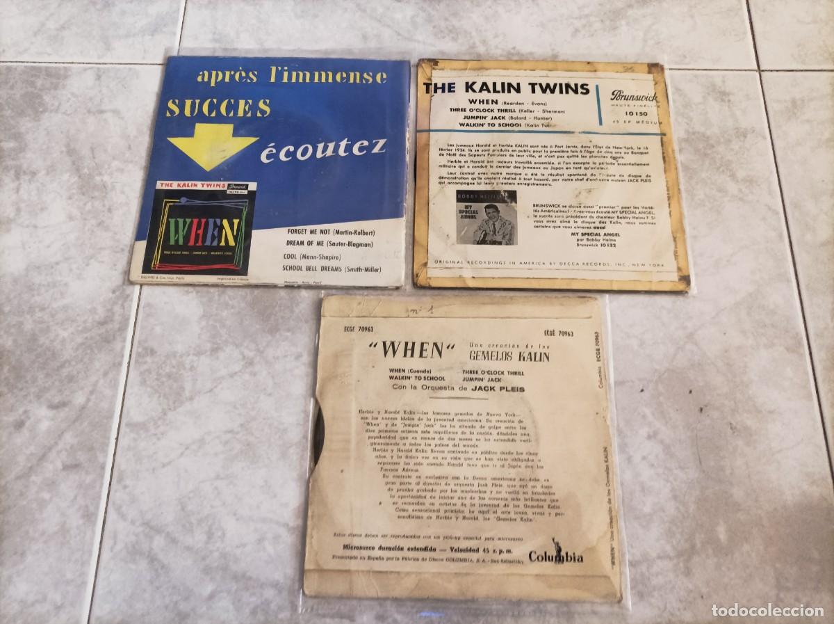 Discos de vinilo: The Kalin Twins lote eps - Foto 2
