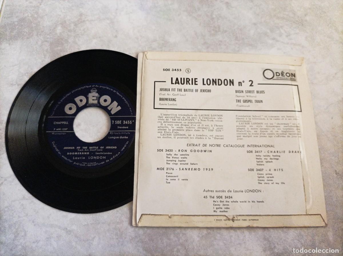 Discos de vinilo: Laurie London ep Francia - Foto 2