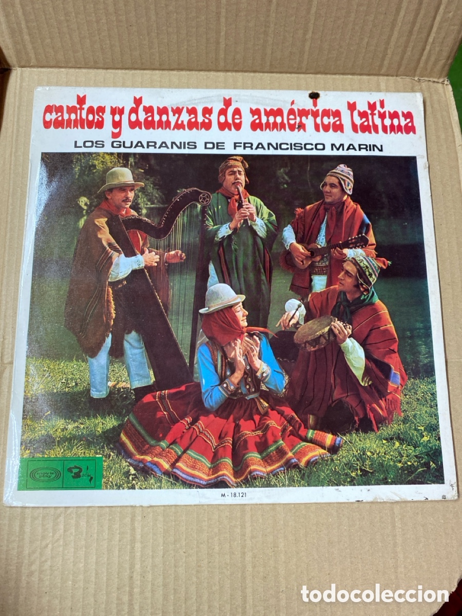 Disques de vinyle: LP LOS GUARANIS DE FRANCISCO MARIN. CANTOS Y DANZAS DE AMERICA LATINA