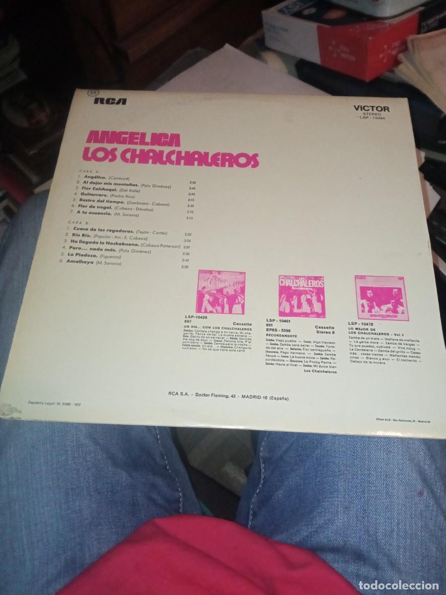 Discos de vinilo: Los Chalchaleros. Angelica - Foto 2