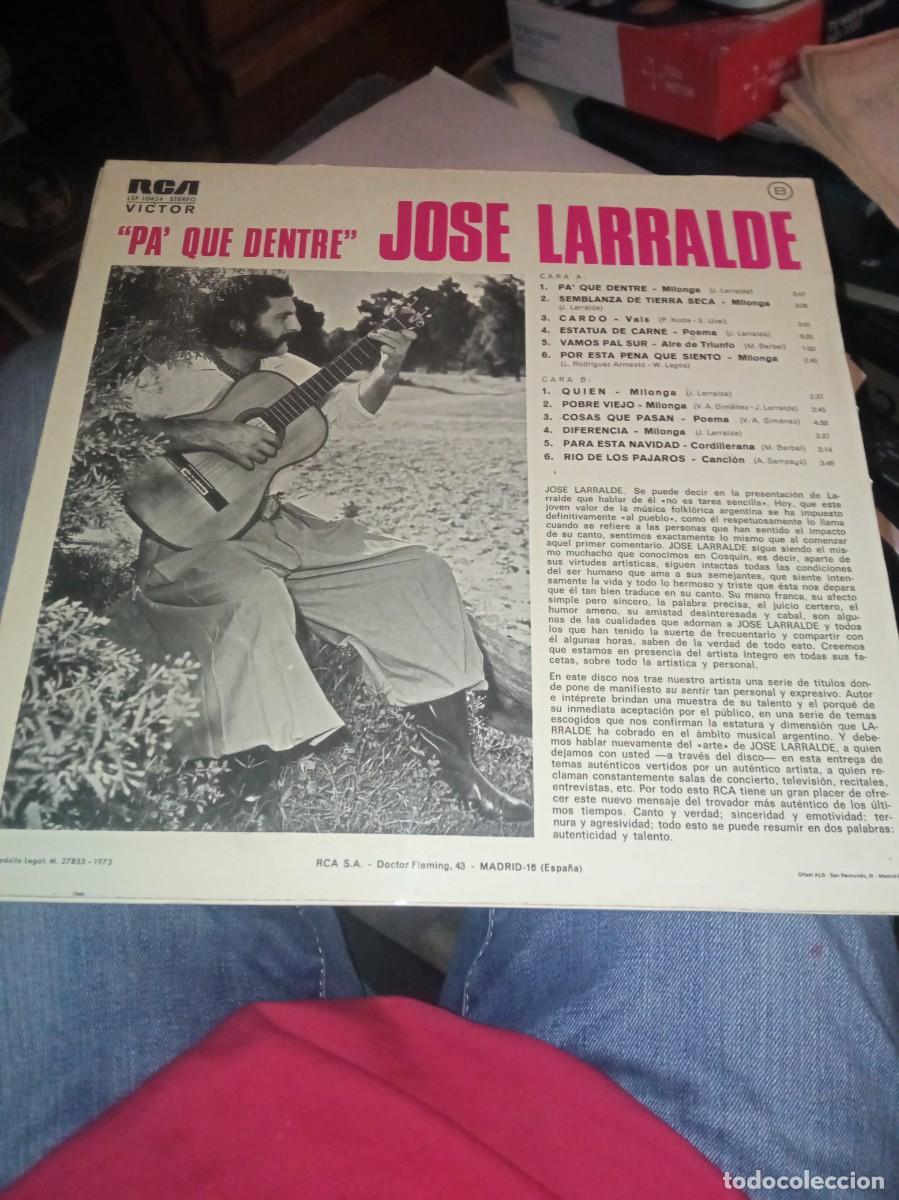 Discos de vinilo: Jos&eacute; Larralde pa que dentre - Foto 2