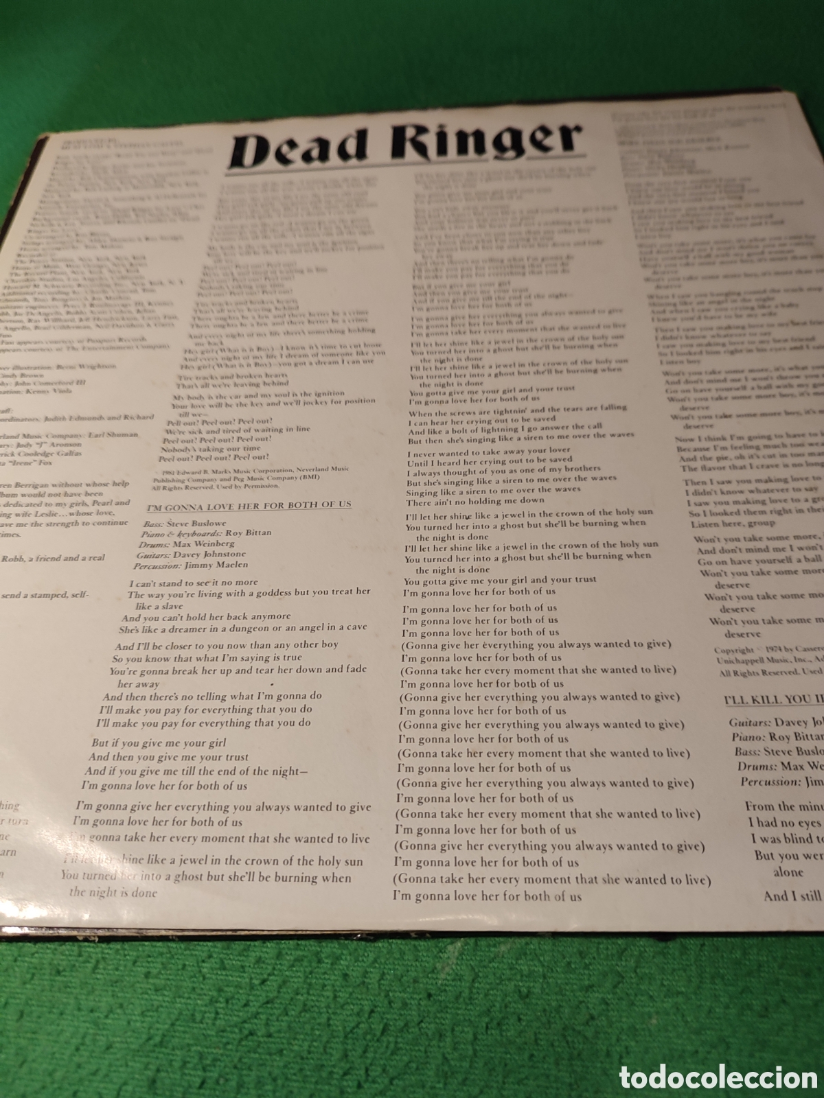 Discos de vinilo: Meat Loaf - Dead ringer Vinilo Lp - Foto 2
