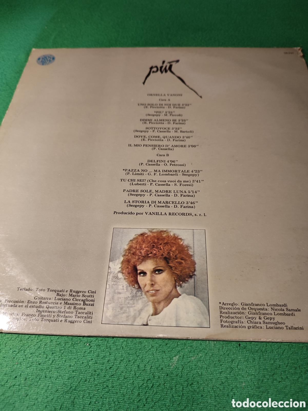 Discos de vinilo: Ornella Vanoni - Piu Vinilo Lp - Foto 2