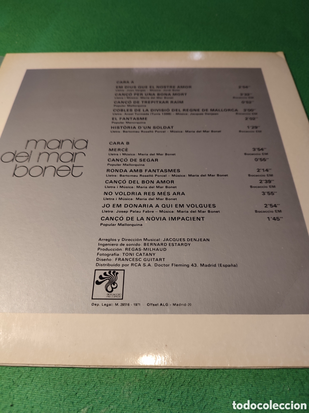 Discos de vinilo: Mar&iacute;a del Mar Bonet - Same Vinilo Lp - Foto 4